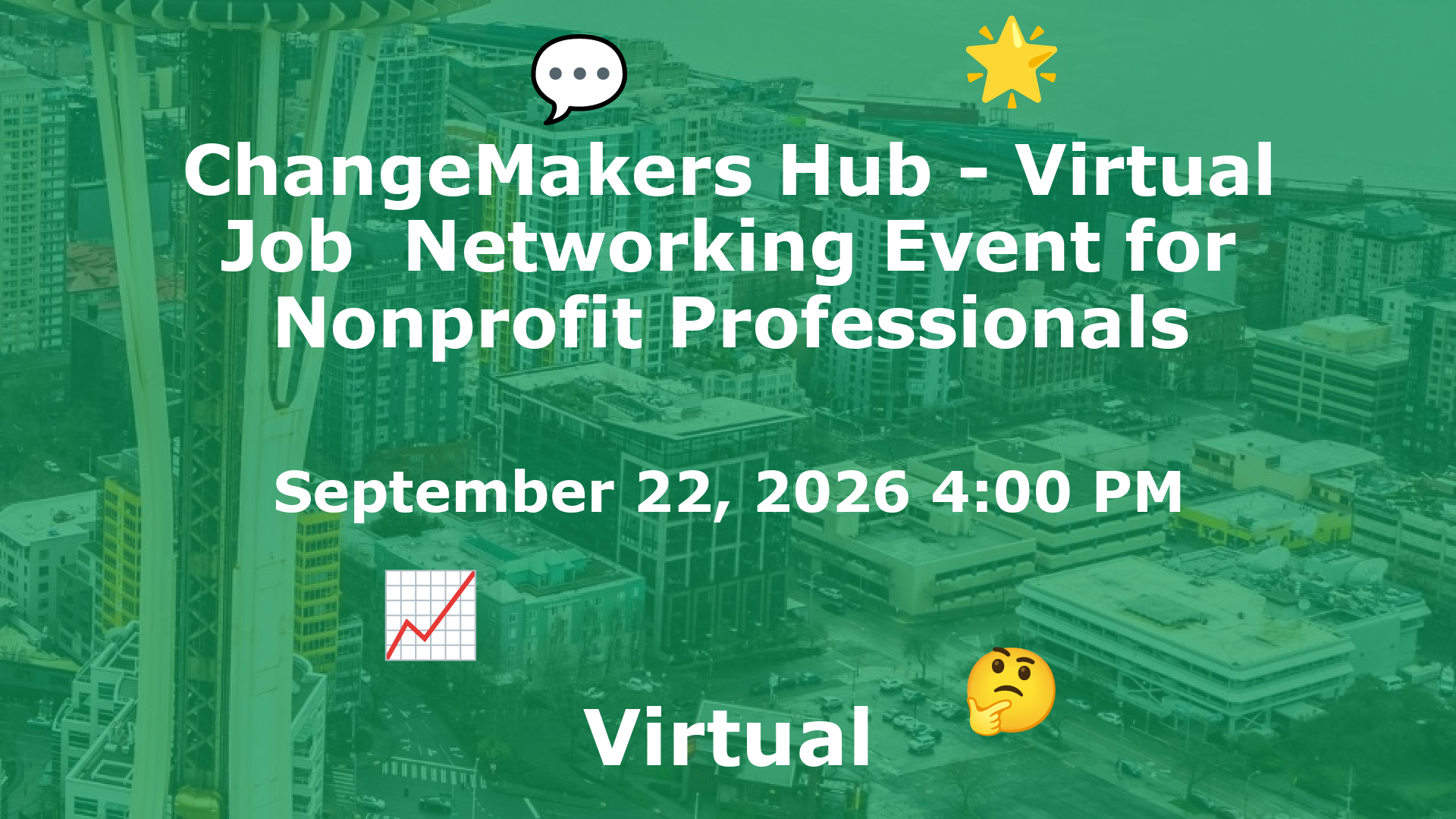 ChangeMakers Hub - Virtual Job  Networking Event for Nonprofit Professionals event image